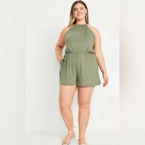 Old Navy ärmellos Neckholder Jersey Strampler Größe 3X - Bild 1 von 7