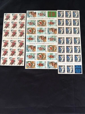 Holiday Greeting Self Adhesive (3) Booklets Of .32 Stamps. Total Of 58 Stamps. - Image 1 of 2