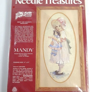 Needle Treasures Stitchery Kit Mandy Crewel Embroidery Kit Jan Hagara 11 x 21 - Picture 1 of 5