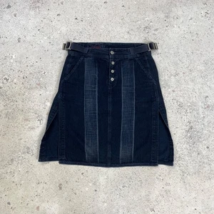 Marithé + François Girbaud Women’s Dark Blue Denim Flared Skirt Size Italy 42 - Picture 1 of 13