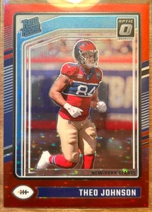 2024 Donruss Optic - Theo Johnson - Rated Rookie - Red Stars Prizm SSP #291 ✨ - Picture 1 of 2
