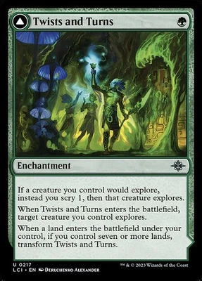 (2x FOIL) TWISTS AND TURNS // MYCOID MAZE - Ixalan – MTG Card - Image 1 of 4