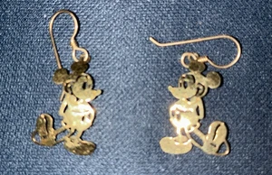 Disney Mickey Mouse Ohrhänger goldfarben - Bild 1 von 2