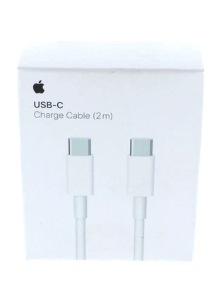 Apple USB-C to USB-C 2 meter Cable (6.5 ft) A1739 White MLL82AM/A New - Image 1 of 3