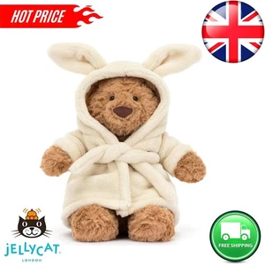 Jellycat Bartholomew Bear Bathrobe plush doll Brand New With Tag+ Dust Bag UK - Picture 1 of 12