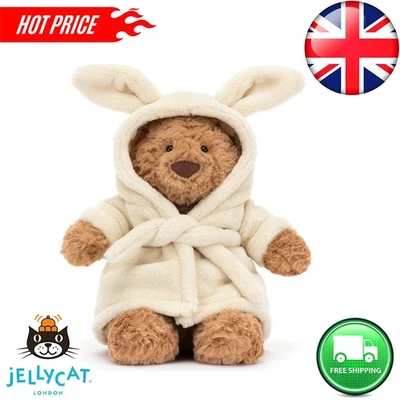 Jellycat Bartholomew Bear Bathrobe plush doll Brand New With Tag+ Dust Bag UK - Image 1 of 4