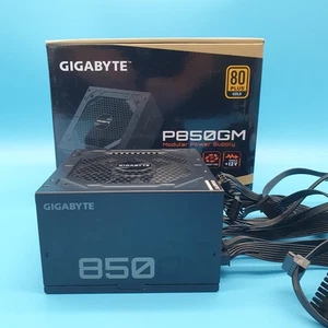 Gigabyte P850GM V2 850W PSU 80 Plus Gold Modular Power Supply /w Cables - Afbeelding 1 van 6