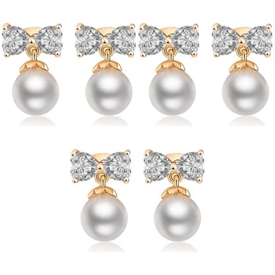  3 Pieces Ohrringe Perlen Wassertropfen Wasserabfall -Ohrringe Süße - Bild 1 von 4