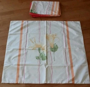 QVC Bettwäschegarnitur 135 x 200 cm und 80 x 80 mehrfarbig mit Blumen 2 Teile - Bild 1 von 8