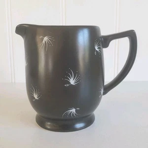 Retro MCM Style Black & White Patterned Russell Hobbs Ceramic Milk / Creamer Jug - Picture 1 of 9