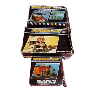 VINTAGE BOXED SCALEXTRIC ACCESSORIES, C701/C275/C705 - Foto 1 di 9
