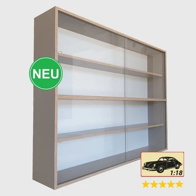 GJ-VITRINEN.DE !! Sammlervitrine für Ihre Schätze , Modellauto 1:18 , Regal , Vitrine 4 Fach !!
