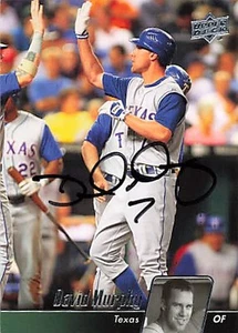 2010 Upper Deck #493 David Murphy Rangers Signed Auto *L832 - Picture 1 of 2