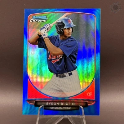 2013 Bowman Chrome Byron Buxton Blue Mini Refractor /99 1st Card #1 - Image 1 of 2