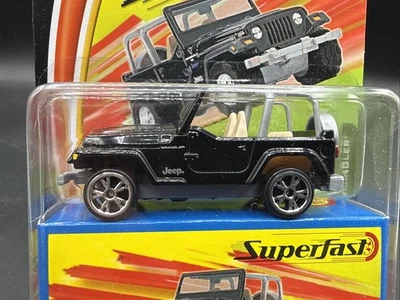 2004 Matchbox Superfast #57 BLACK JEEP WRANGLER 35th Ann HUGE INVENTORY AVAILABL - Image 1 of 4
