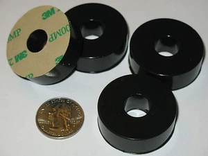 4 VIBRATION ISOLATION RING FEET 1.5" 38mm DIA .5"H PODS SORBOGEL TURNTABLE Q NEW - Picture 1 of 2