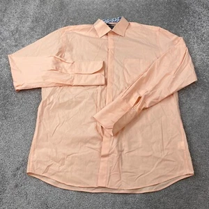 Stacy Adams Regular Fit Dress Shirt Men's Size 16.5 Coral Long Sleeve Collared - Picture 1 of 10