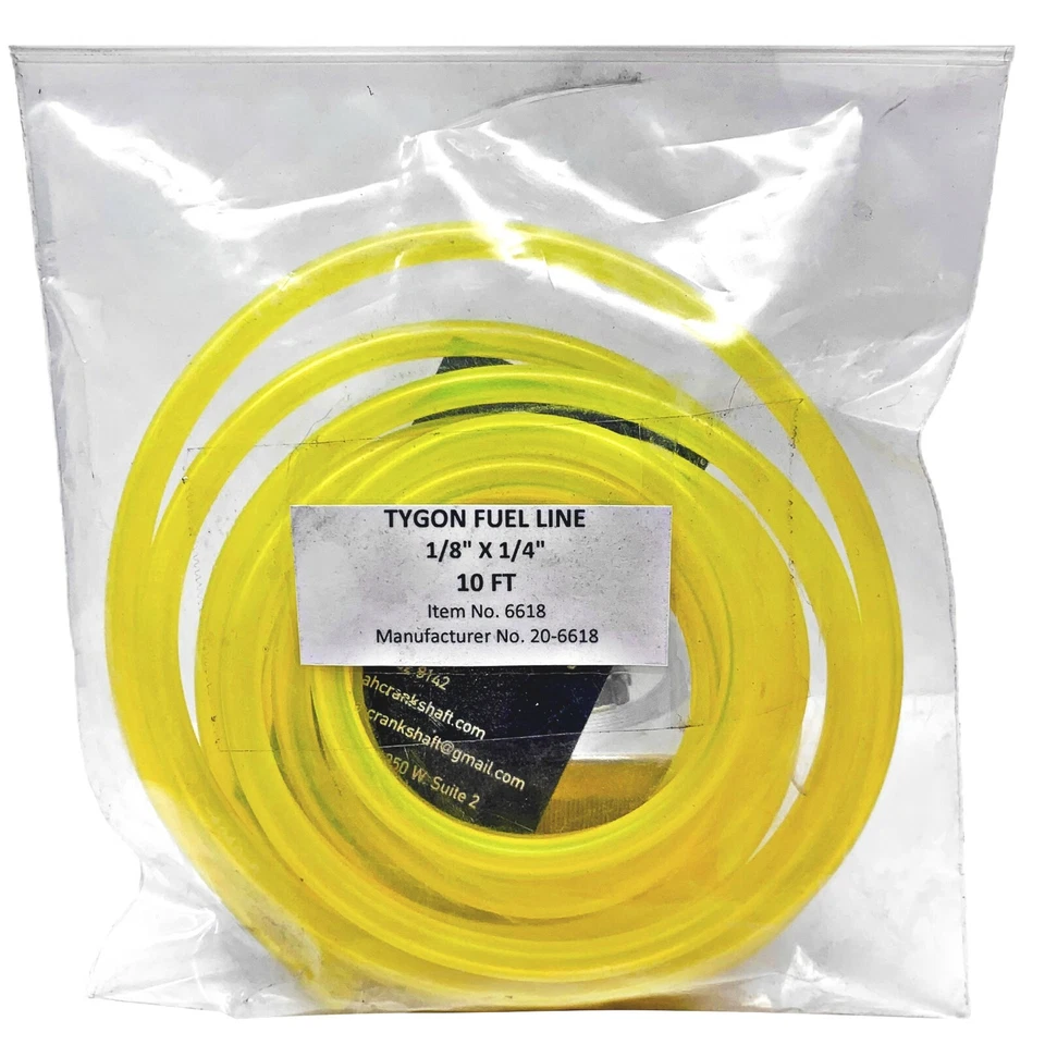NEW TYGON YELLOW FUEL LINE 1/8" PRE-CUT TO 10FT SEA-DOO KAWASAKI YAMAHA - Image 1 of 1