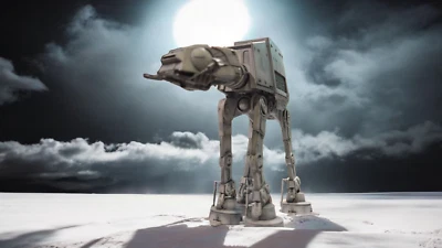 Master Built Bandai Star Wars AT-AT Transport Walker 1/144 Display Model Foto 1 de 4