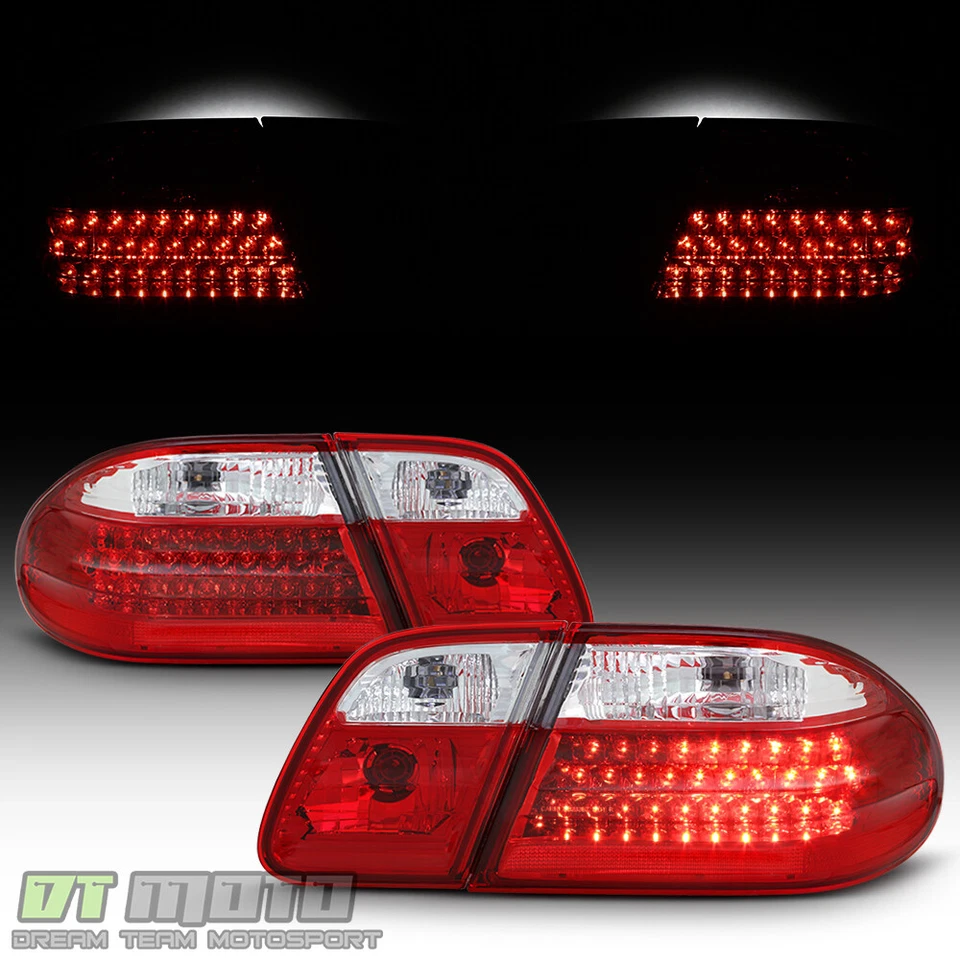 Lanternas traseiras de LED vermelhas claras 1996-2002 Mercede-Benz W210 E300 E320 E430 E55 - Imagem 1 de 4