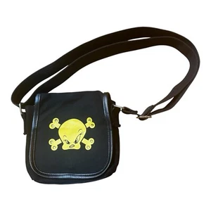 Tweety Bird Purse Pouch Skull And Crossbones Rhinestones - Imagen 1 de 7