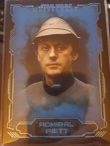2016 Topps Star Wars Masterwork #15 Admiral Piett AZUL como nuevo - Imagen 1 de 1