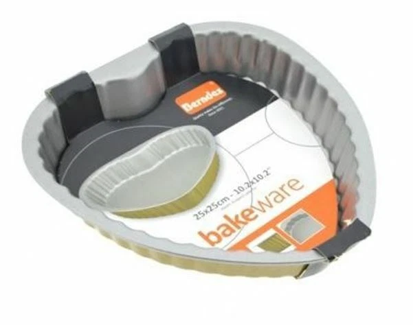 Backform Herz 25cm Herzform Kuchenform Rundform Backofen Kuchen Torte (F000) - Bild 1 von 1