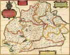 Reproduction carte ancienne - Evêché d'Evreux XVIIè