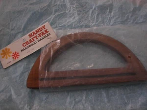 Juego único de colección ~ "Handy Craft-Pak"" manijas de bolso de madera dura en forma de D - Imagen 1 de 3