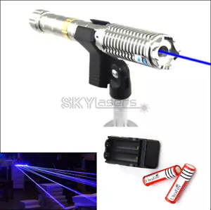 1MW 450nm-1500 Adjustable Focus Blue Laser Pointer Pen Visible Beam Light - Picture 1 of 10