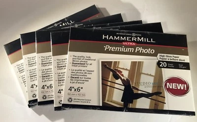 Hammermill High Gloss Ultra Premium Pro 4 x 6 Photo Paper 100 Sheets - Image 1 of 2