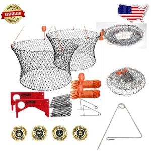 Efficient Crab Trap with 2-Ring Design and Rubber Grip for Comfort - 24 Inch - Picture 1 of 10