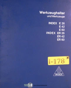Index Portautensili e Utensili, Manuale per Tornio Automatico - Foto 1 di 5