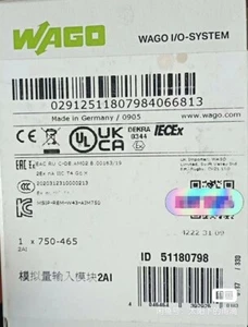 New & Original Wago 750-465 Buscoupler DeviceNet Module PLC Adapter - Picture 1 of 2
