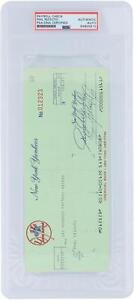 Phil Rizzuto New York Yankees Signed Check from June 30, 1978 - PSA 84855615