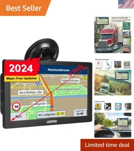 GPS Navigation for Truck Car, 9 inch Trucker GPS for Semi Truck 2024 Map, GPS... - Picture 1 of 9