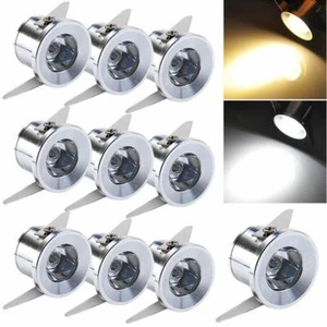 10 FARETTO AD INCASSO SEGNAPASSO LED 1W 220V LUCE FREDDA CALDA PUNTO LUCE SCALE - Foto 1 di 1