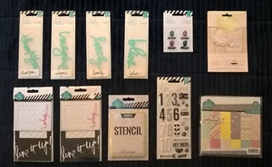 Heidi Swapp lotto di 12 cartoncini fustellati artigianali scrapbooking abbellimenti Natale - Foto 1 di 24