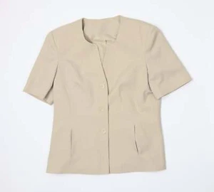 Berkertex Womens Beige Jacket Blazer Size 12 - Picture 1 of 12