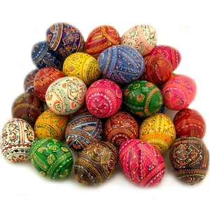 Single Eggs Hand Painted BEAUTIFUL Assorted Colors - Price is for ONE egg - Picture 1 of 3