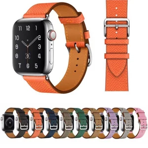 Cinturino in vera pelle per Apple Watch 10 9 8 7 6 SE 41/42/45/46/49mm Ultra - Foto 1 di 40