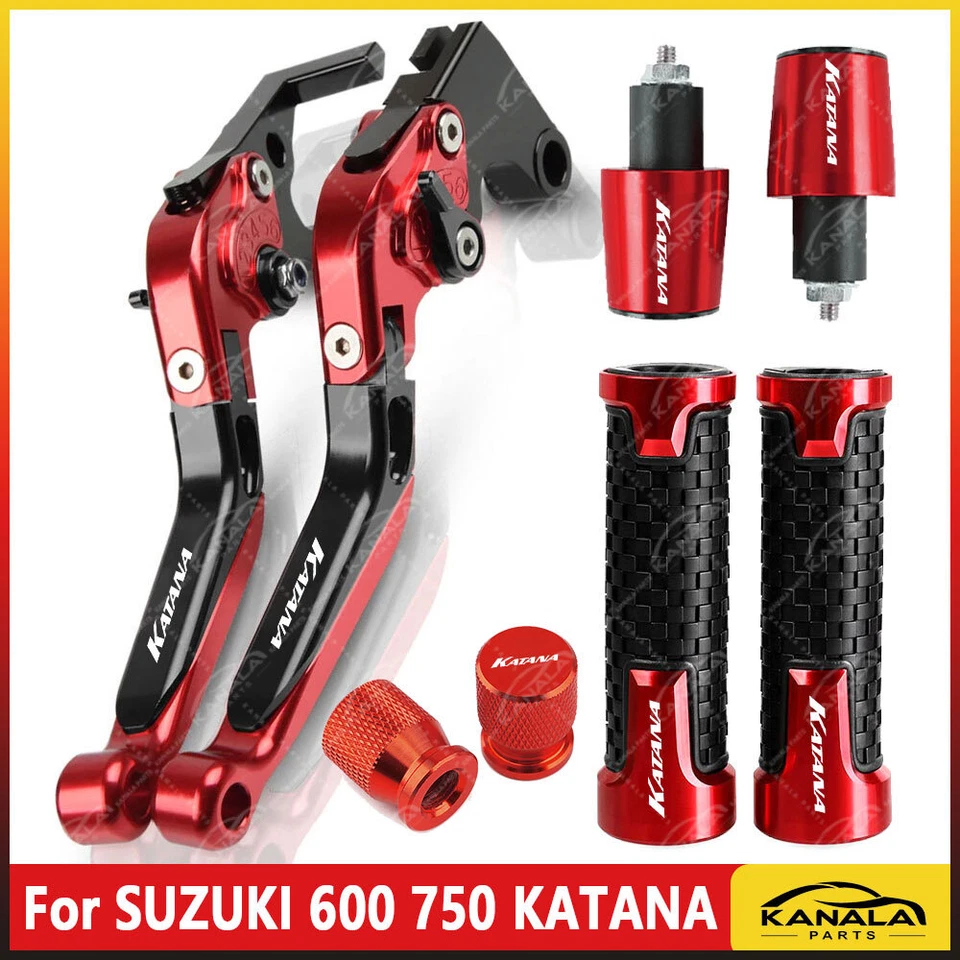 For SUZUKI 600 750 KATANA 1998-2006 CNC Handle Grips Cap Brake Clutch Levers Set Foto 1 de 1