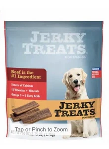Jerky Treats Tender Strips Dog Snacks Beef 60 oz. 3.75 lbs Jerky-hl Jerky-7q 60 - Picture 1 of 2