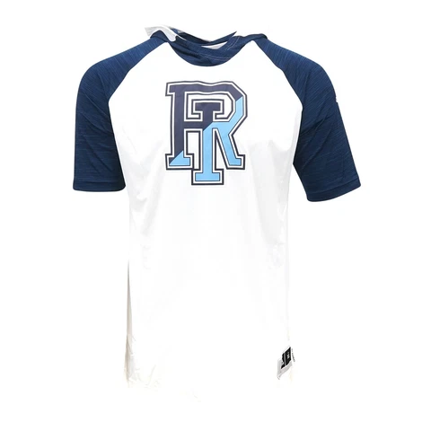 Rhode Island Rams  NCAA Adidas Women's White Finished Goods Short Sleeve Hoodie Cover