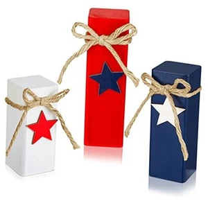3 Pcs 4th of July Table Centerpieces Patriotic Decor Memorial Day Decoration - Picture 1 of 8