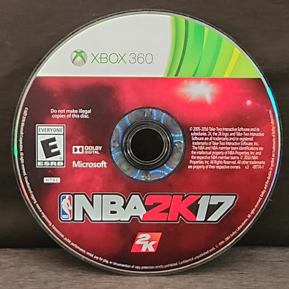 Disco de juego restaurado NBA 2K17 Xbox 360 Foto 1 de 1