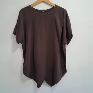 Camiseta Dairi Moda Lagenlook En Capas Gran Tamaño Costera Abuela Marrón Talla XL - Imagen 1 de 7