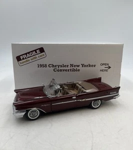 Danbury pressofuso come nuovo scala 1:24 1958 Chrysler New Yorker Cabrio - Foto 1 di 12