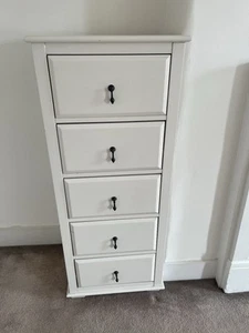 Marks & Spencer White Chest Of 5 Drawers - Picture 1 of 5