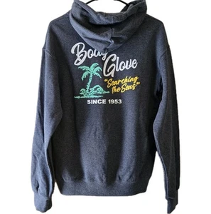 Body Glove Men's Lightweight Full-zip Grey Hoodie Graphic Palm Tree Size Small - Picture 1 of 8